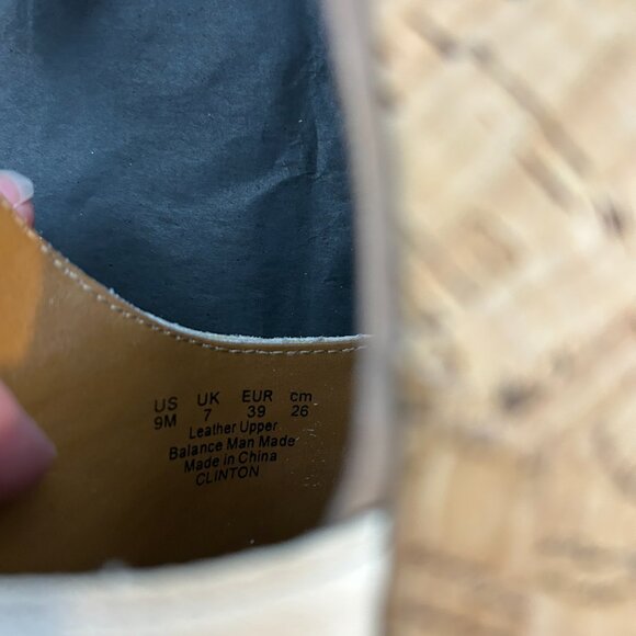 Franco Sarto Clinton cream leather t-strap cork wedge sandals 9M - Picture 6 of 7